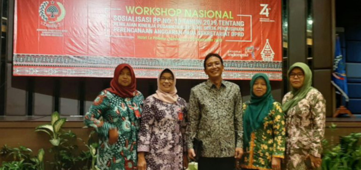 Sekretaris DPRD Kabupaten Rembang, Bapak Drs. Drupodo, M. Si, beserta staf menghadiri Workshop Nasional Asdeksi di Kota Medan