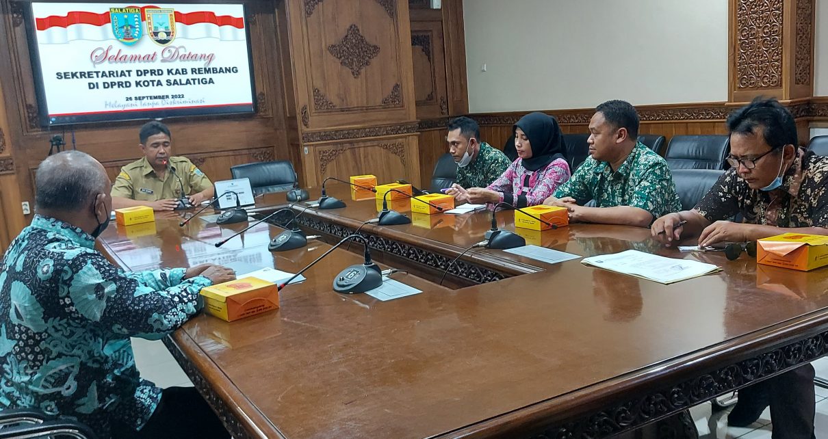 Kunjungan Kerja Sekretariat DPRD Kabupaten Rembang di Sekretariat DPRD Kota Salatiga