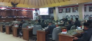 Rapat Paripurna DPRD Kabupaten Rembang dalam rangka persetujuan atas peraturan DPRD tentang Perubahan Tata tertib 