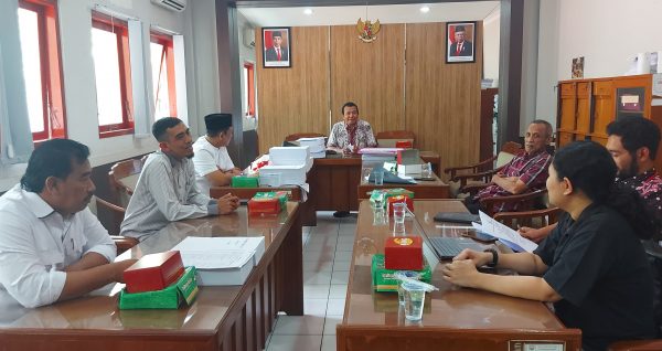 Rapat Bapemperda DPRD Kabupaten Rembang dengan Bagian Hukum Setda Kabupaten Rembang